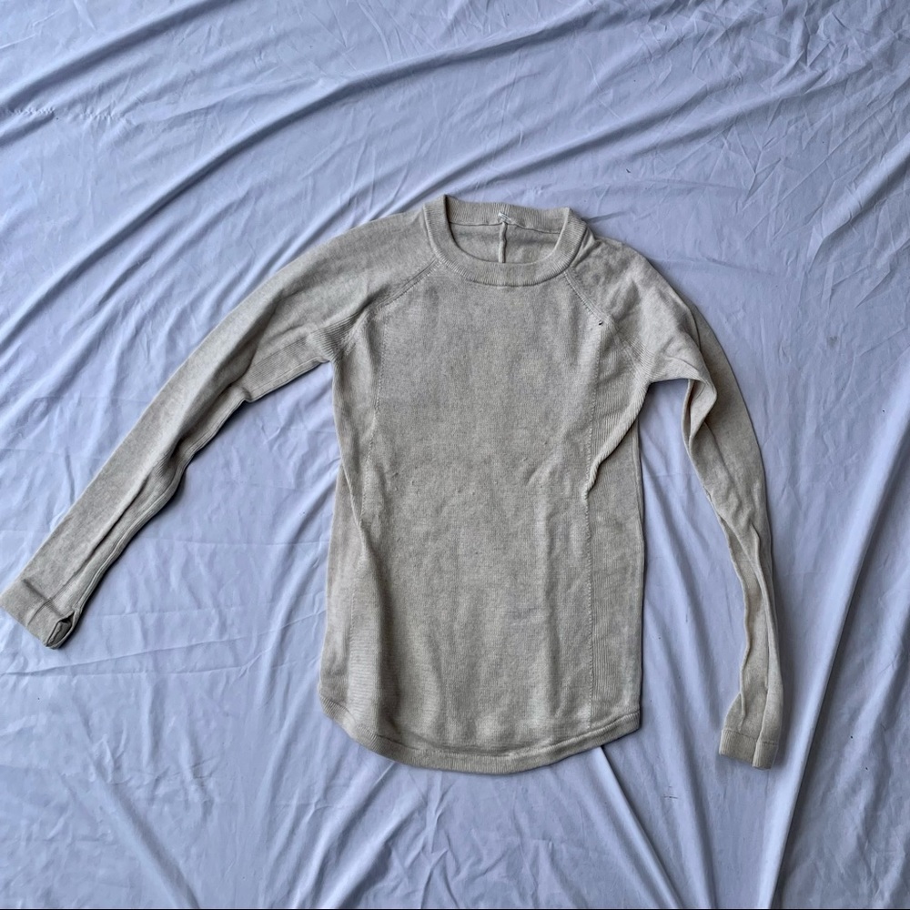 LuluLemon Beige Long Sleeve